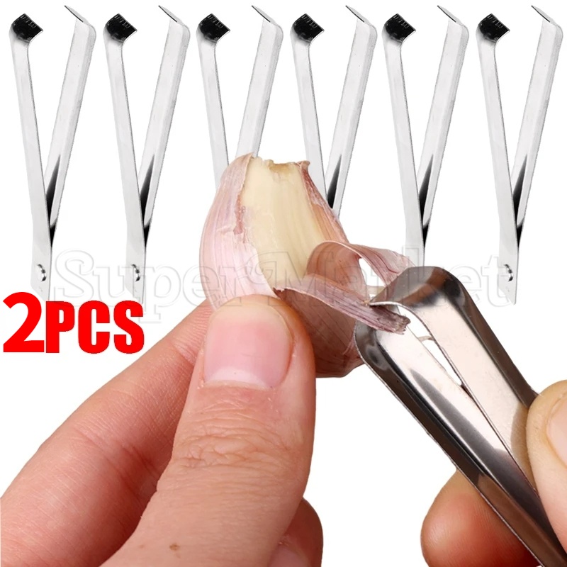 Stainless Steel Garlic Peeler & Skinner - Kitchen Gadget To Remove Garlic Skin Without Smelly Hands