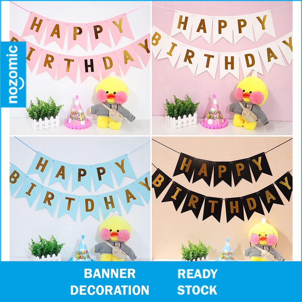 13 Flags/Set Happy Birthday Letter Banner Flag Birthday Party ...