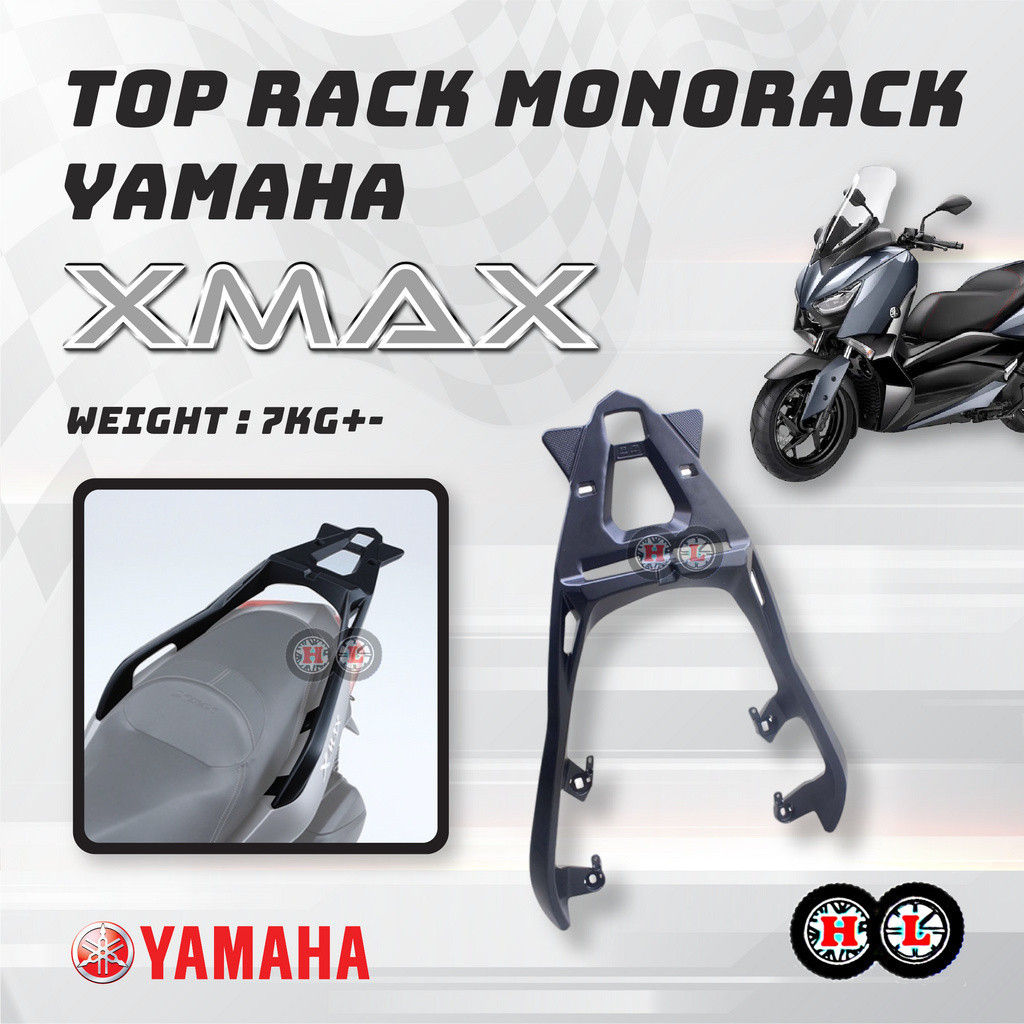 HEAVY DUTY TOP RACK BOX YAMAHA XMAX250 -Bracket Top Box YAMAHA XMAX250 ...