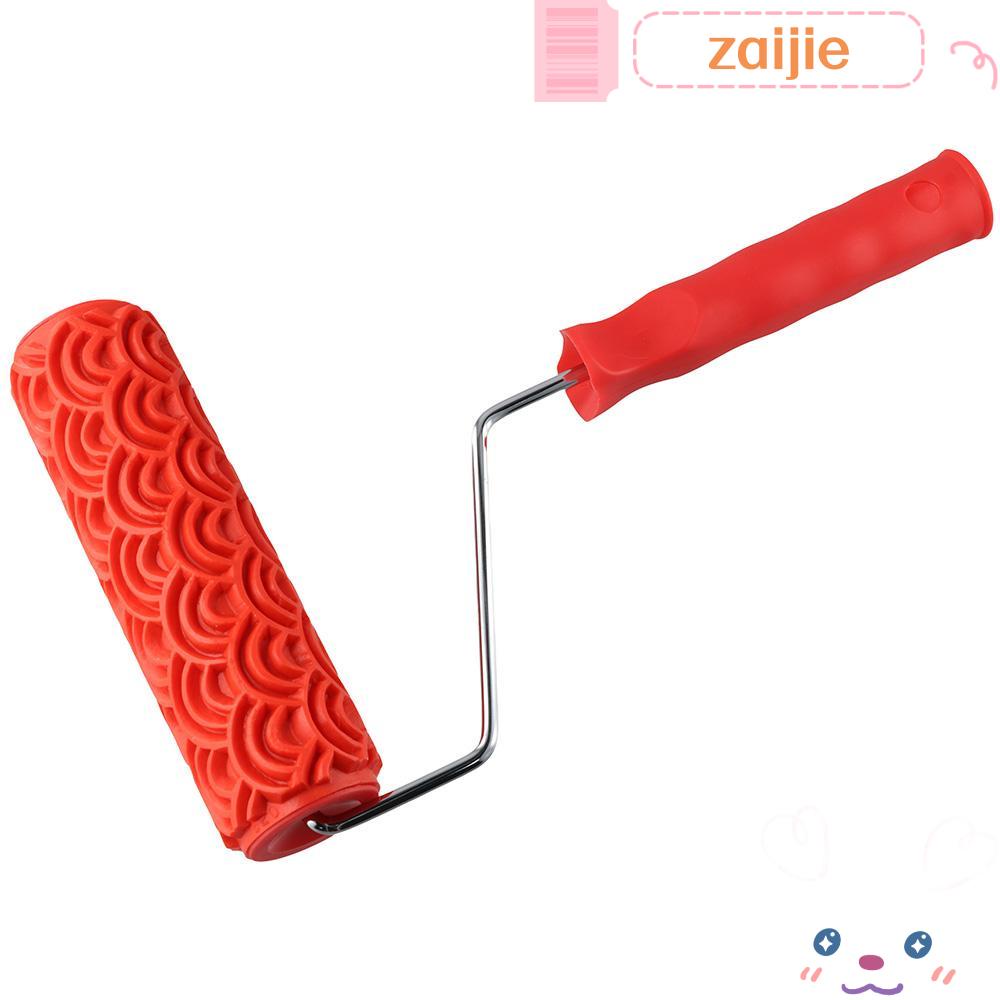 ZAIJIE DIY Patterned, 7" Rubber Paint Roller Rubber Roller, Painting