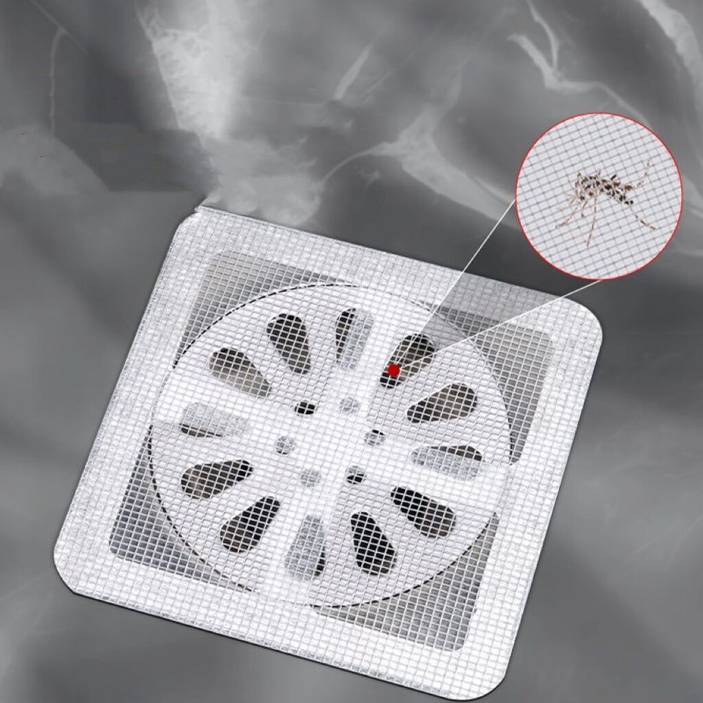 10pcs Floor Drain Stickers Anti Insect Self Adhesive Bathroom Hair ...