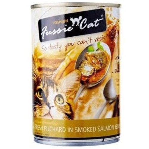 Fussie Cat Canned Food Pilchard In Smoked Salmon Jelly 400g Shopee