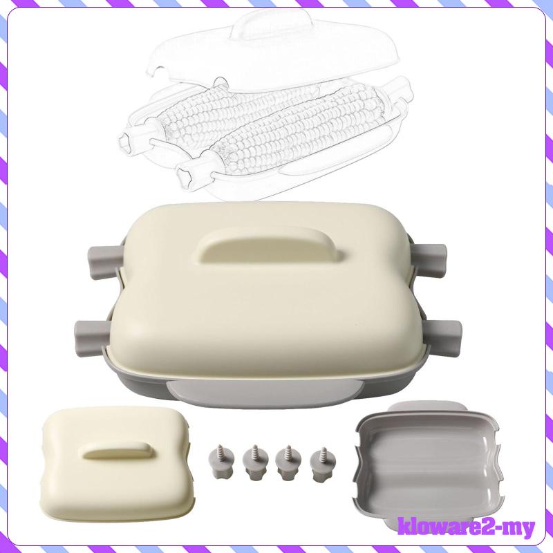 [KlowareafMY] Microwave Corn Cooker Corn Cobs with Lid and Handle