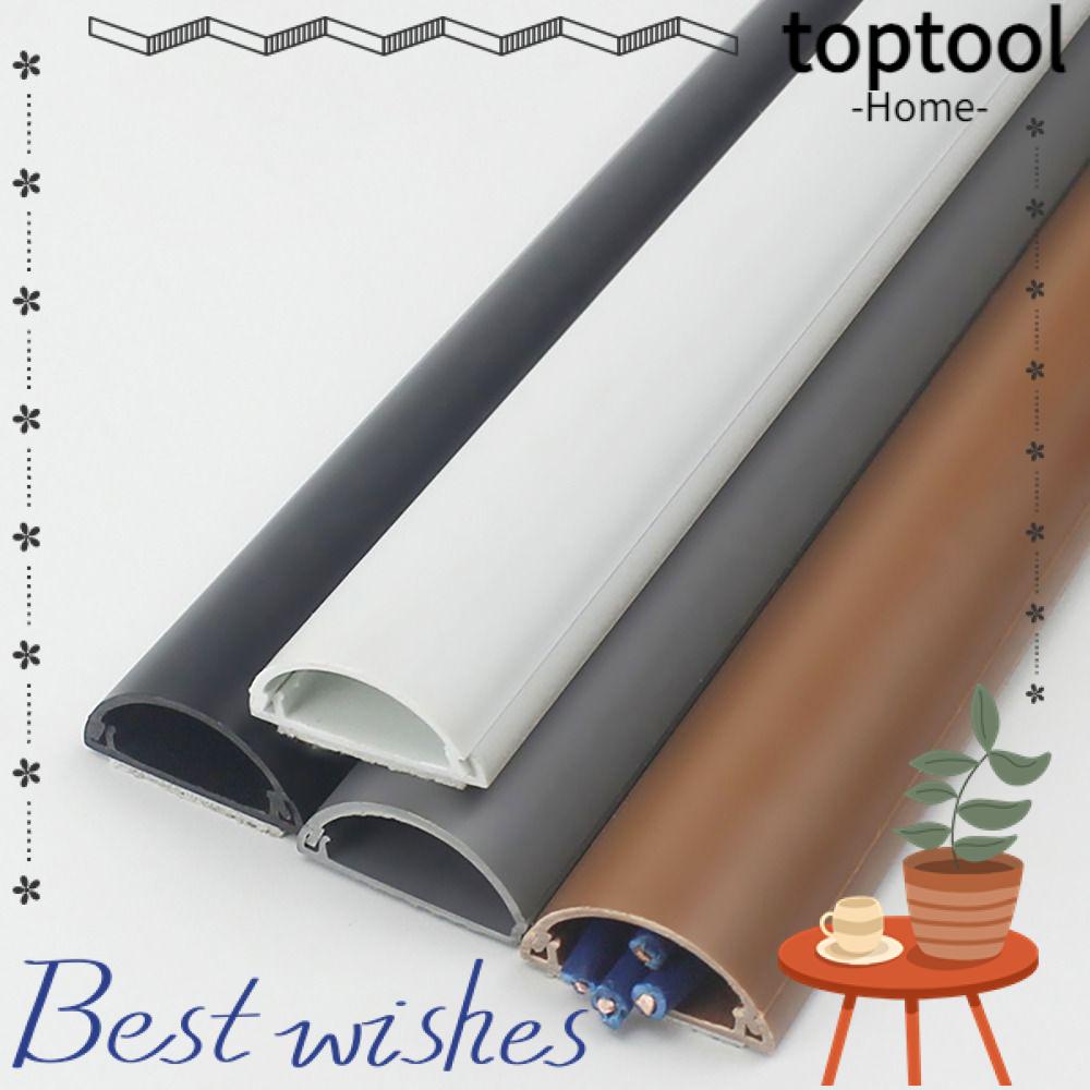 TOPTOOL Floor Cord Cover, Antiextrusion SelfAdhesive Cord Protector