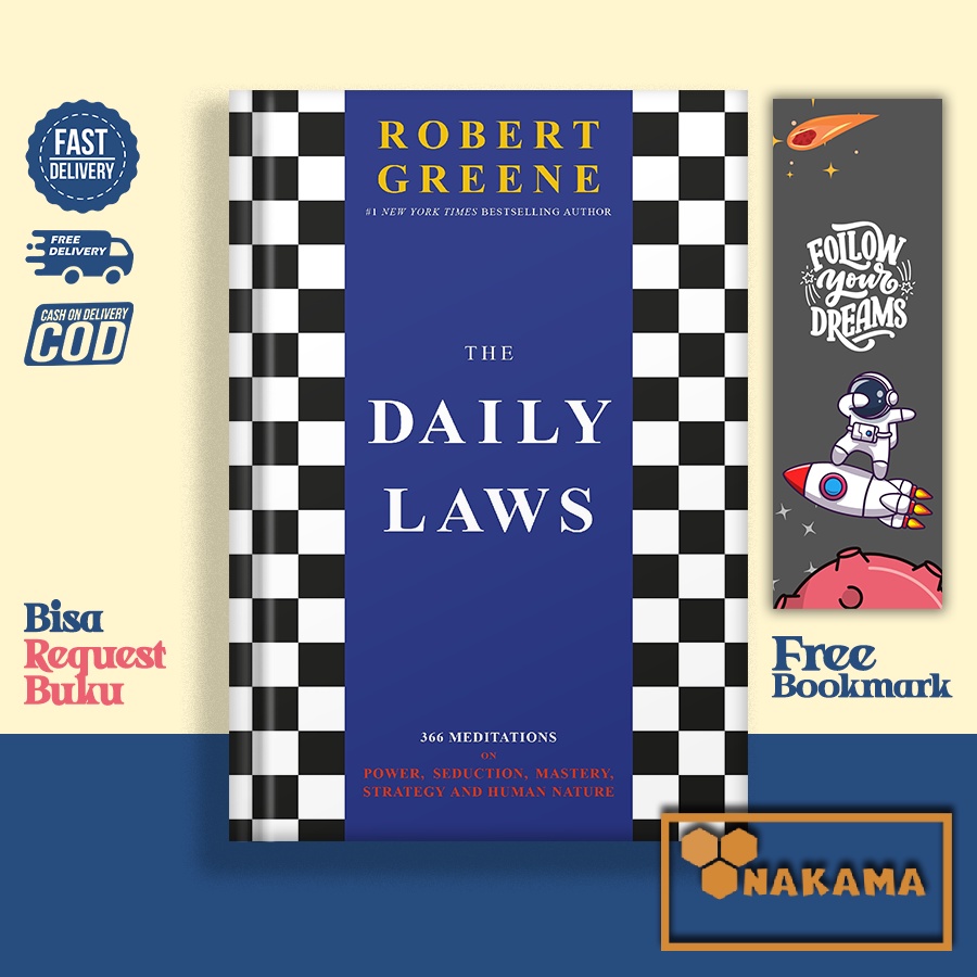 The Daily Laws 366 Meditations on Power By Robert Greene (English Version) Shopee Malaysia