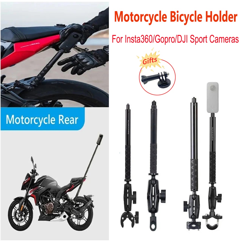 Motorcycle Bicycle riding Holder Handlebar Mirror Mount Bracket For ...