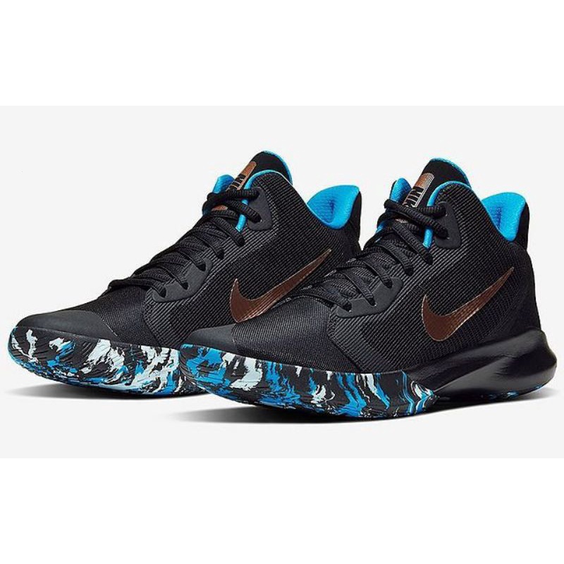 Nike precision 3 on sale black and blue