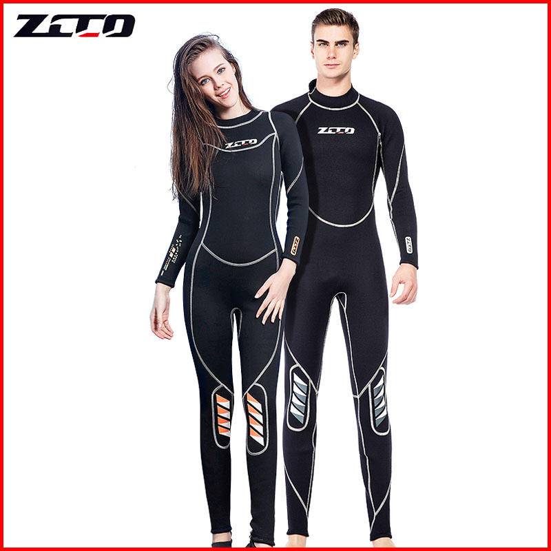 Ready Stock Zcco 3mm Wetsuit Men Women Style Neoprene Conjoined Warm