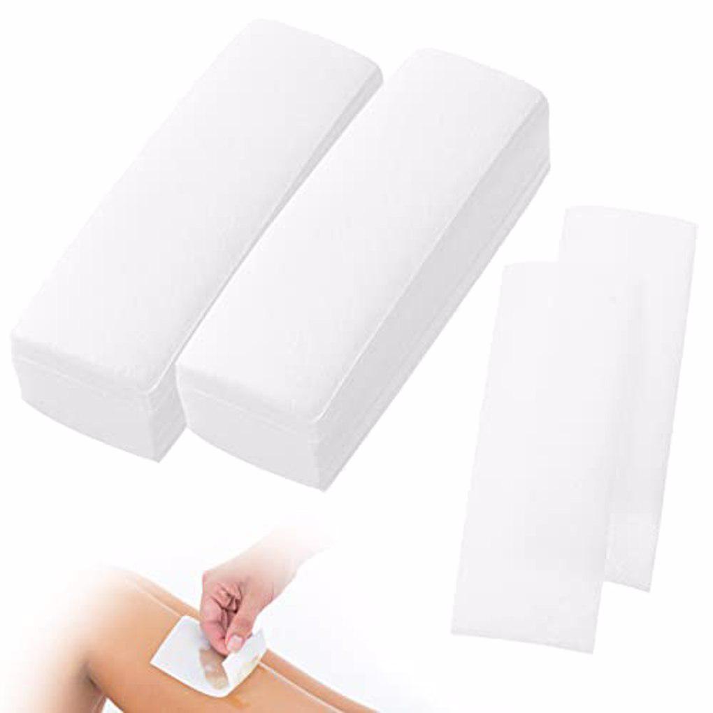 【Biho】100pcs NonWoven Fabric Wax Strips Facial Removal Women