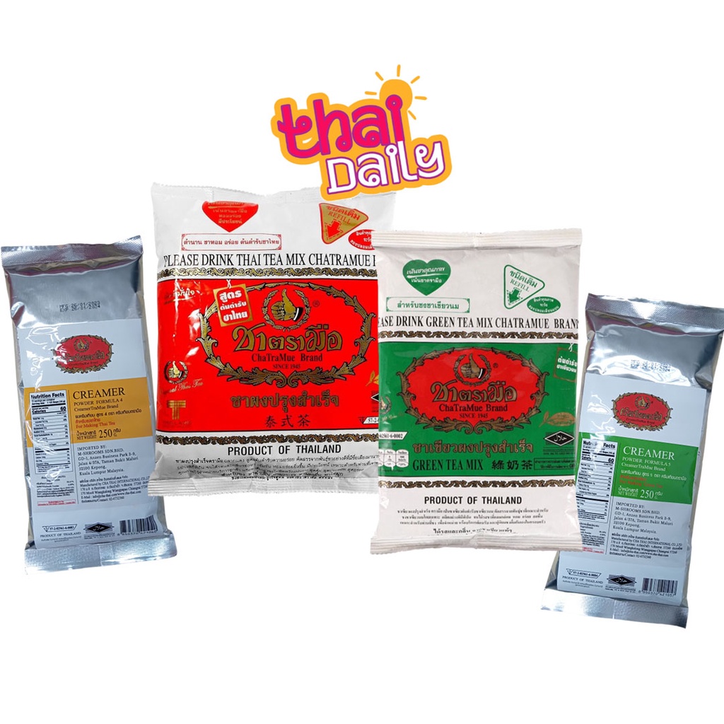 Thai Daily Thai Tea Mix Cha Tra Mue Powder ChaTraMue 200g400g Red Tea