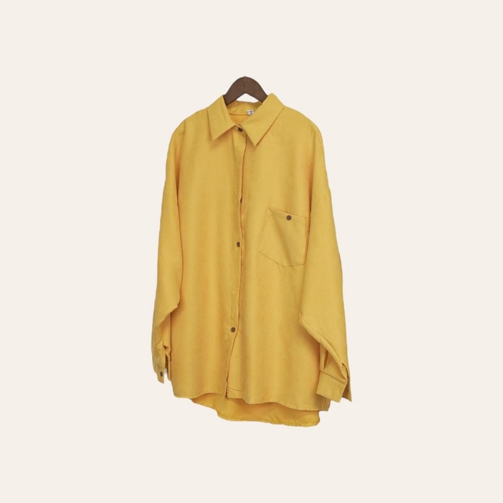 PANDAEYES KEMEJA CORDUROY POCKET BUTTON (CLO-CNCX7101BL) | Shopee Malaysia