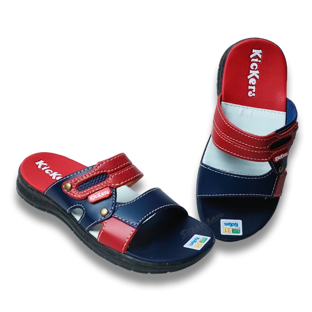 Kickers Best Quality 3-Color Slide Sandals for Boys | Shopee Malaysia