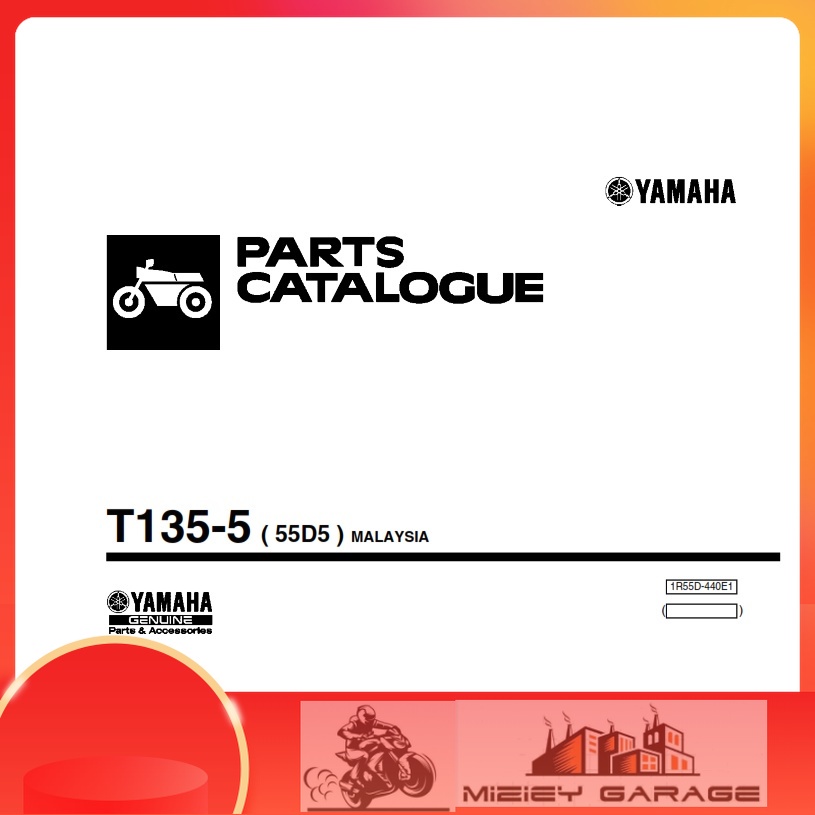 Buku Manual Book Yamaha LC135 ( 55D5 ) 4S DAN LC135 ( 55C5 ) 5S