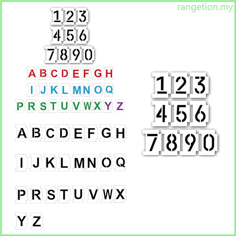 RAN Practical Alphabet Templates Number Parking Lot Stencil Washable ...