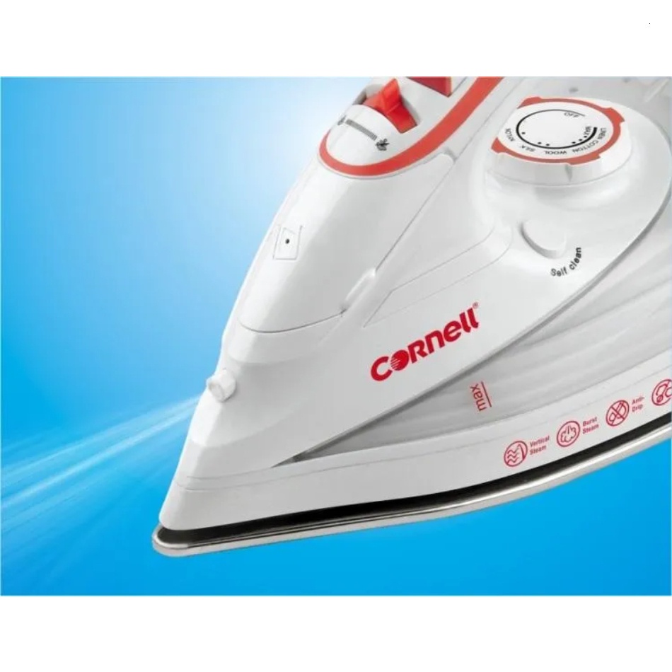 Cornell Steam Iron CSI-E220SRD with Stainless Steel Soleplate (2200W ...