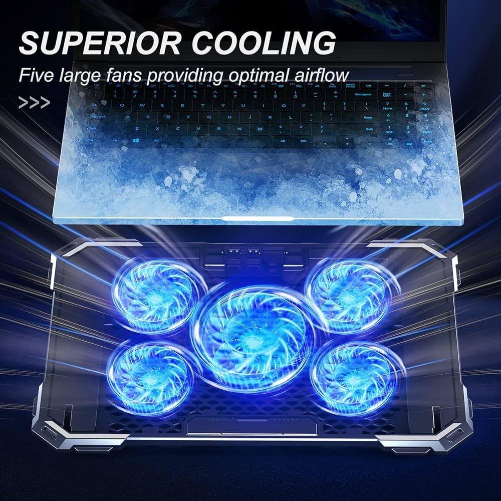 Laptop Cooling Pad With 2 Fans For 14 -17 Inch Laptop Computer | S69| AYOUB COMPUTERS | LEBANON - View #3