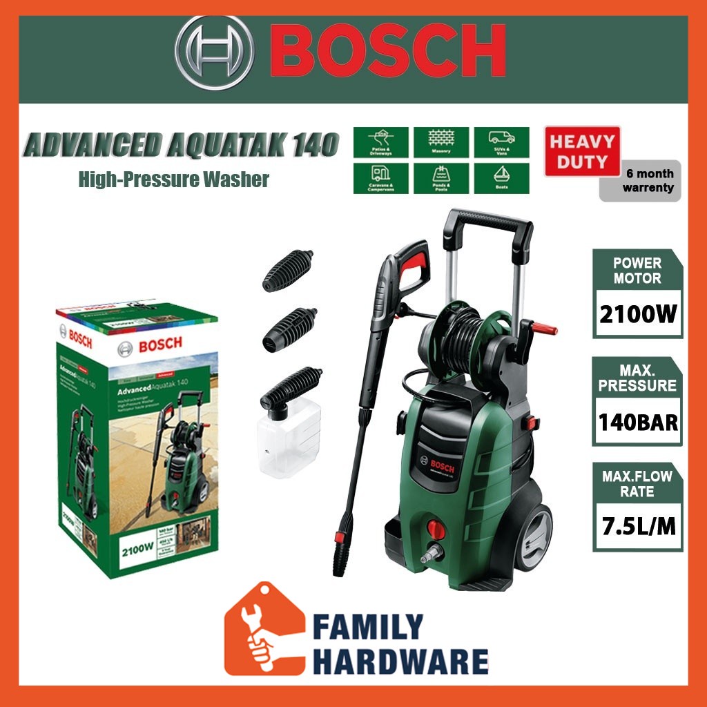 Bosch Advanced Aquatak 140 Outdoor High Pressure Washer 2100w 06008a7dl0 060 08a7 Dl0 Shopee 1751