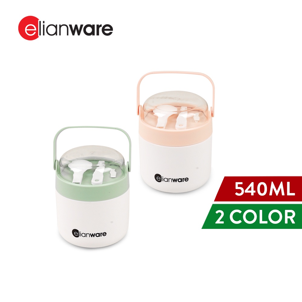 Elianware 540ML 304 Stainless Steel Soup Lunch box Food Container