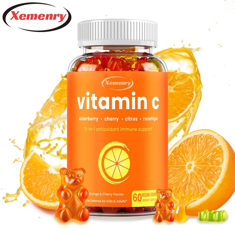 Vitamin C Gummies for Adults and Kids 5in1 Immune System Support