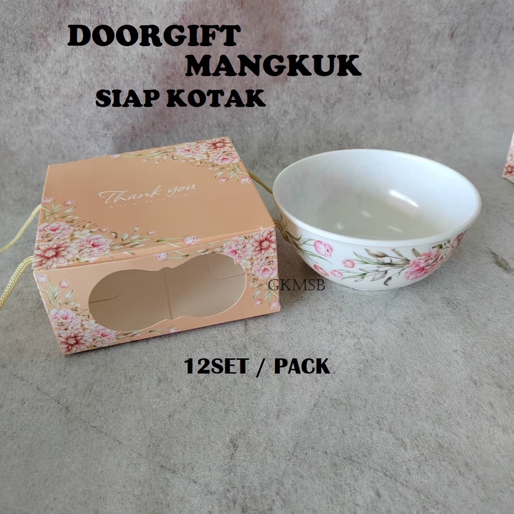 (SIAP LIPAT) 12set-Doorgift MangkukKenduri Kahwin/ Doorgift Kahwin ...