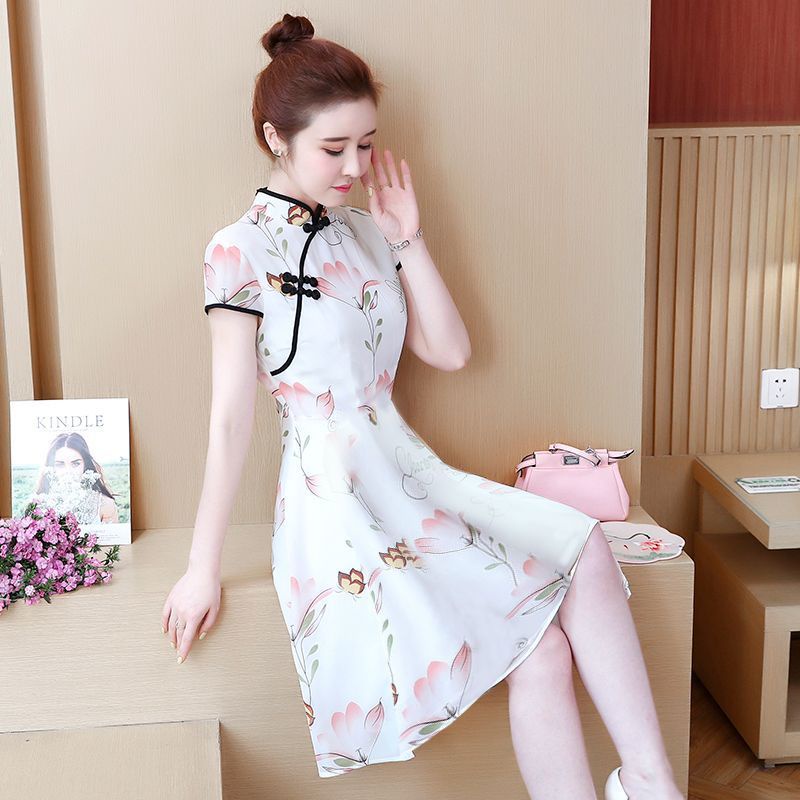 chinese new year dress 2024 新年裙子 旗袍 qipao chinese new year dress Single