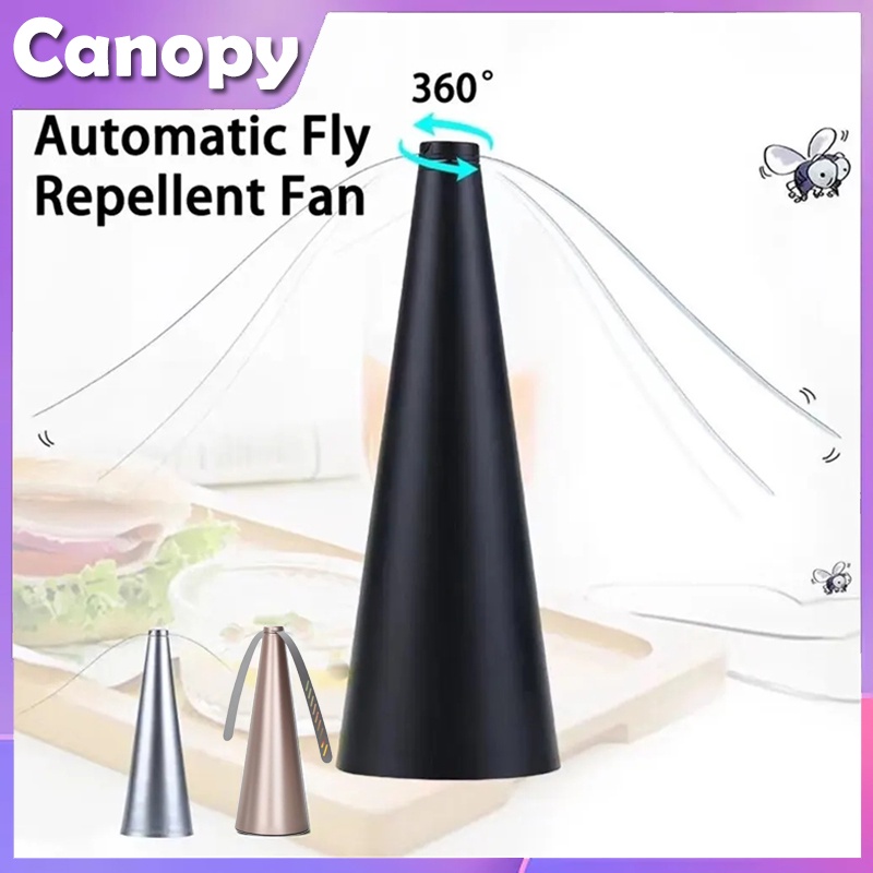 Fly Repellent Fan Mosquito Killer Outdoor Flycatcher Tool Tabletop Food ...