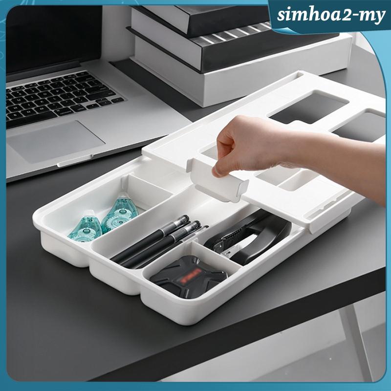 [SimhoaafMY] under Desk Drawer Pull Out Drawer Partition Storage