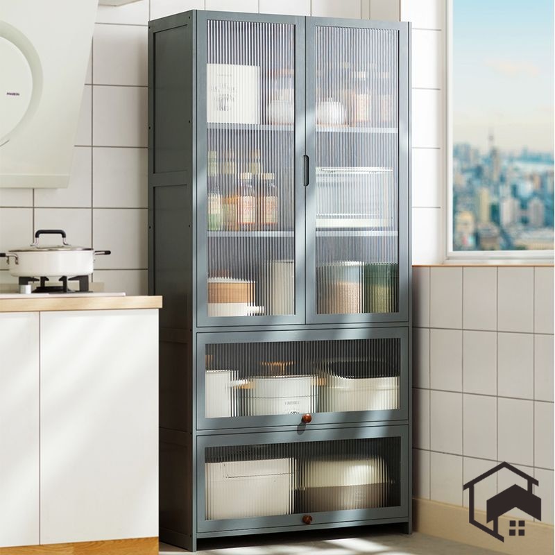 Multi-Layer Cupboard Kitchen Storage Cabinet Dust-Proof Multi ...