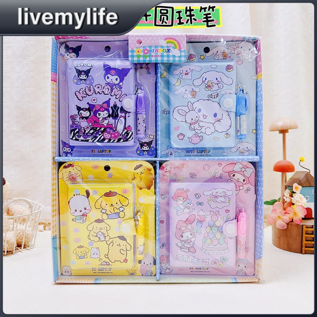 Sanrio Notebook With Pen Anime Kuromi My Melody Cinnamoroll Students ...