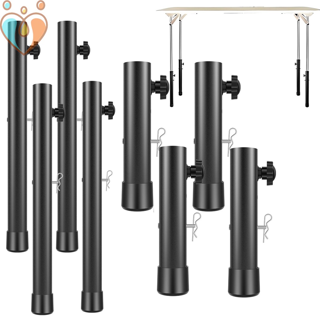 4Pcs Folding Table Leg Extenders Heavy Duty Steel Folding Table Leg