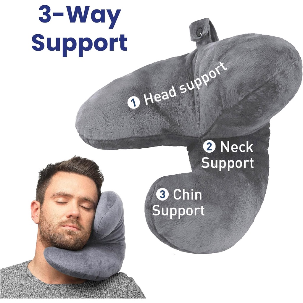 Travel Pillow Chin Supporting Travel Pillows for Sleeping Airplane
