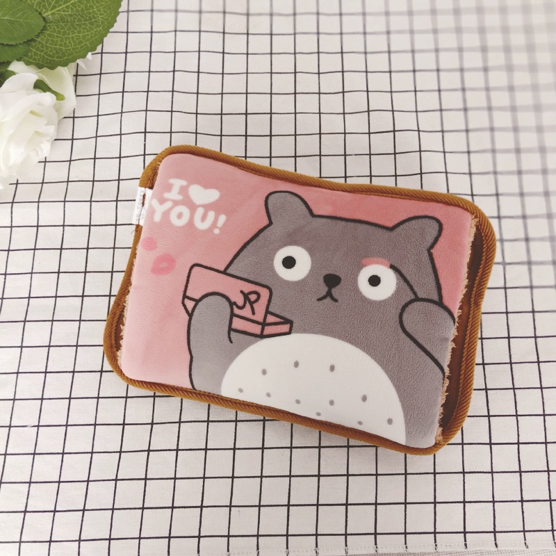 Diamond Portable Ball Eye Totoro Hot Water Bag Warm Water Bag Period