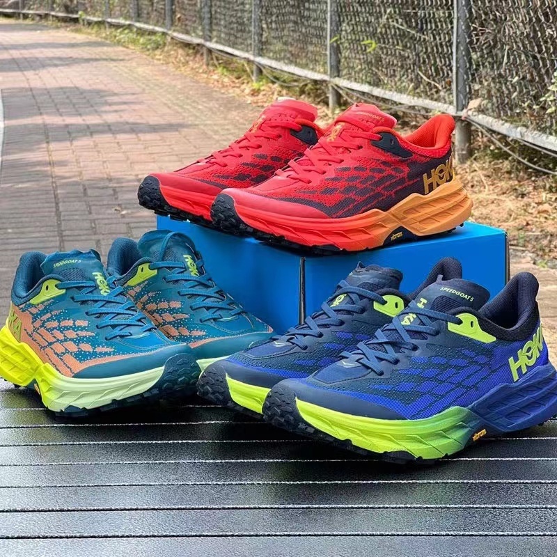 2024 New Hoka ONE ONE Speedgoat 5 Outdoor Cross Country Running Shoes Speed  Antelope 5 Series Generation Engineering Gauze Upper Men's Shoes