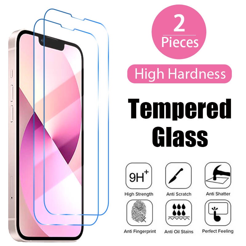 2PCS Screen Protector Glass For iPhone 5 5S 6 6S 7 8 Plus SE2020 X XR ...