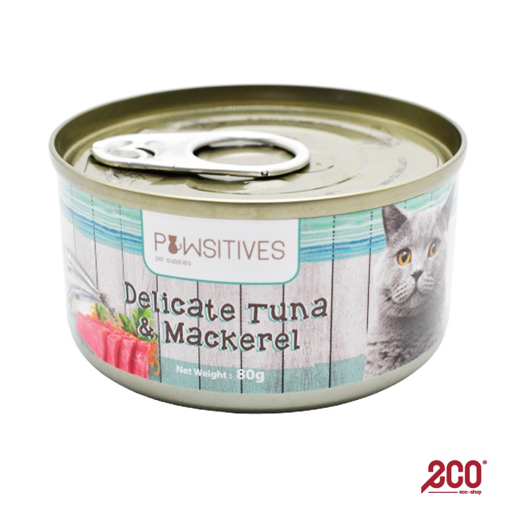 Pawsitives Cat Wet Food Delicate Tuna Mackerel 80g AB L003 T04 04 AB L003 T04 14