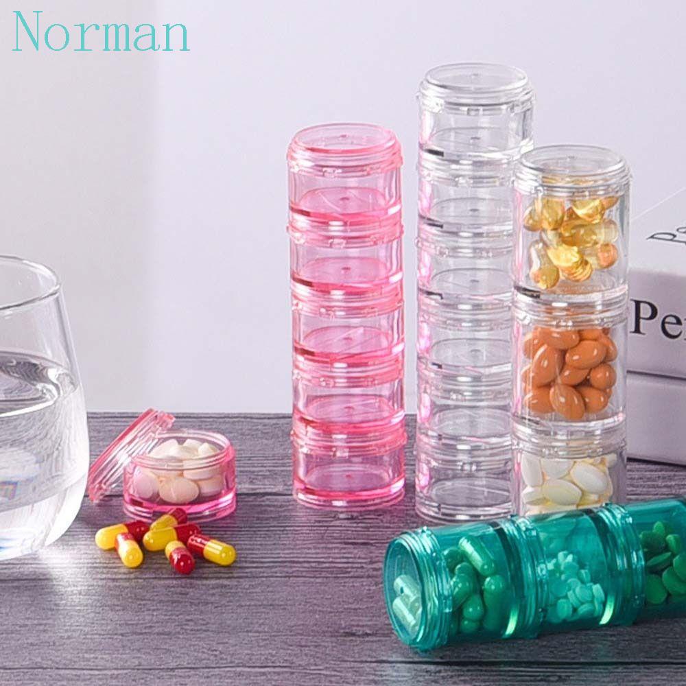 NORMAN 7 Days Pill Box Waterproof Storage Container Jewelry Storage ...