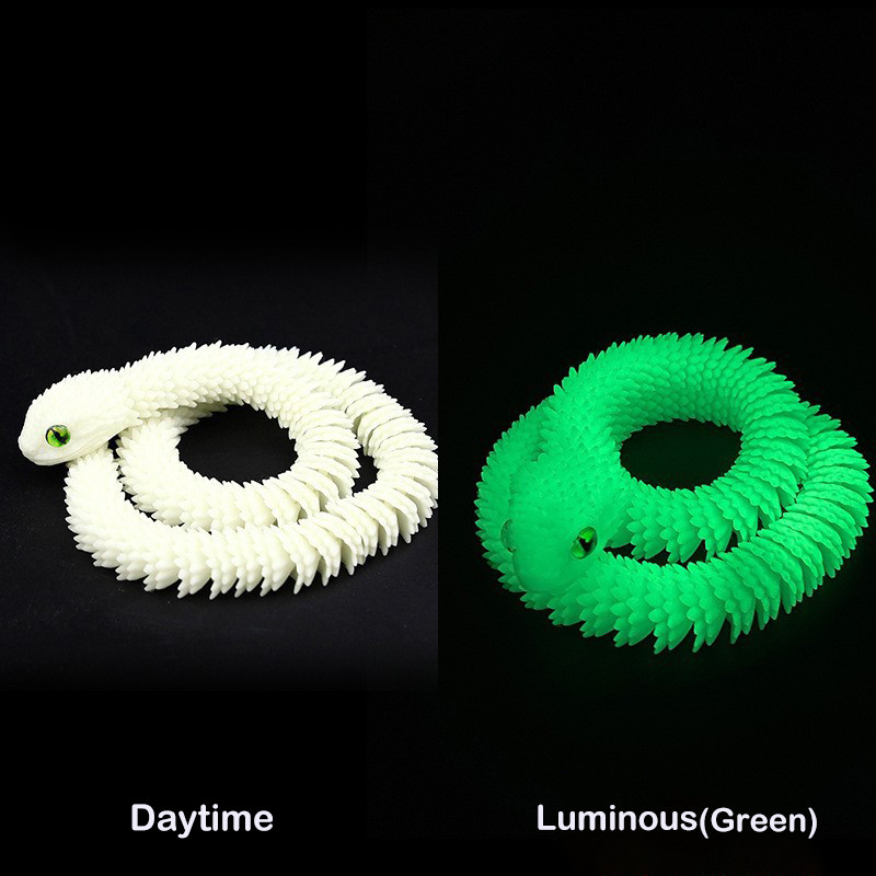 3D Printed Snake Animals Toys, Articulated Flexible 3D Printed Viper ...