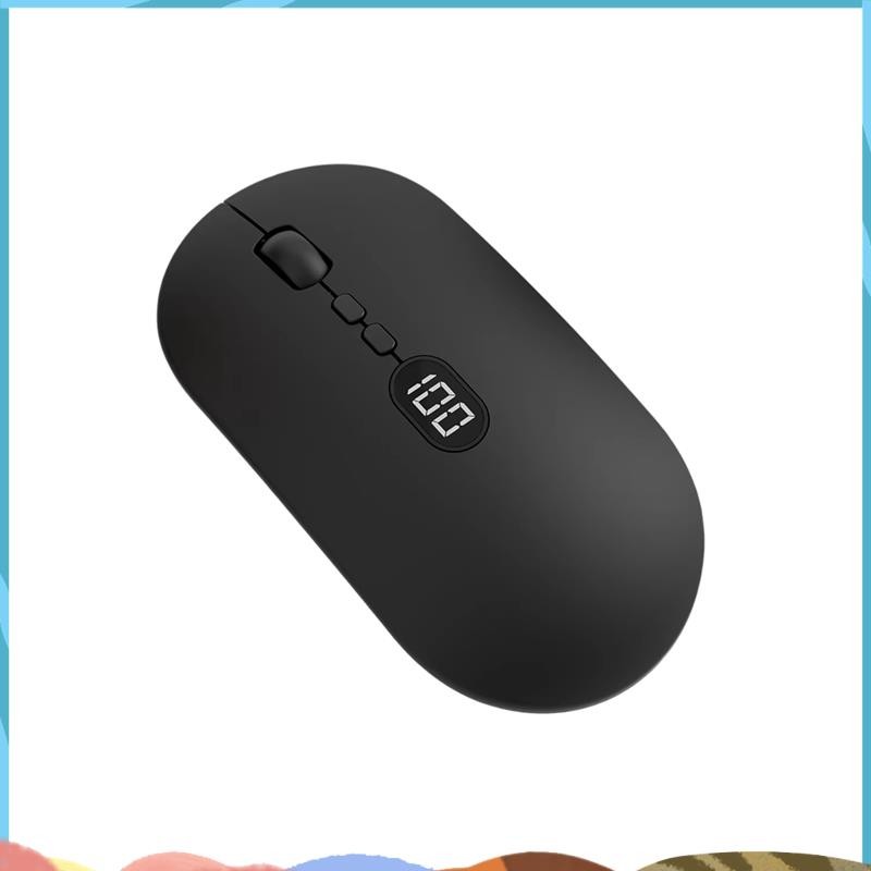 Wireless Computer Mouse with Battery Level Visible Rechargeable 2.4G ...