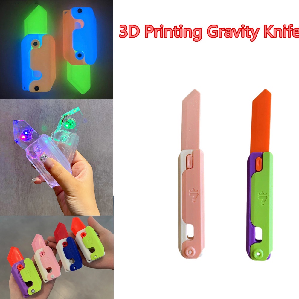 3D Gravity Knife Decompression Smell Toy Printing Radish Knife