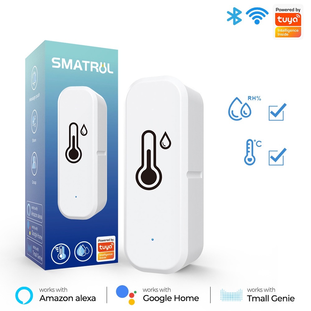 Tuya Wifi Smart Home Temperature Humidity Sensor Indoor Hygrometer ...