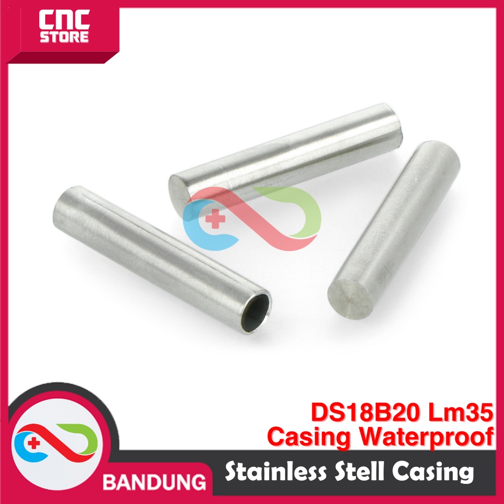 6x50 DS18B20 LM35 TEMPERATURE SENSOR STAINLESS STEEL CASING WATERPROOF ... image.