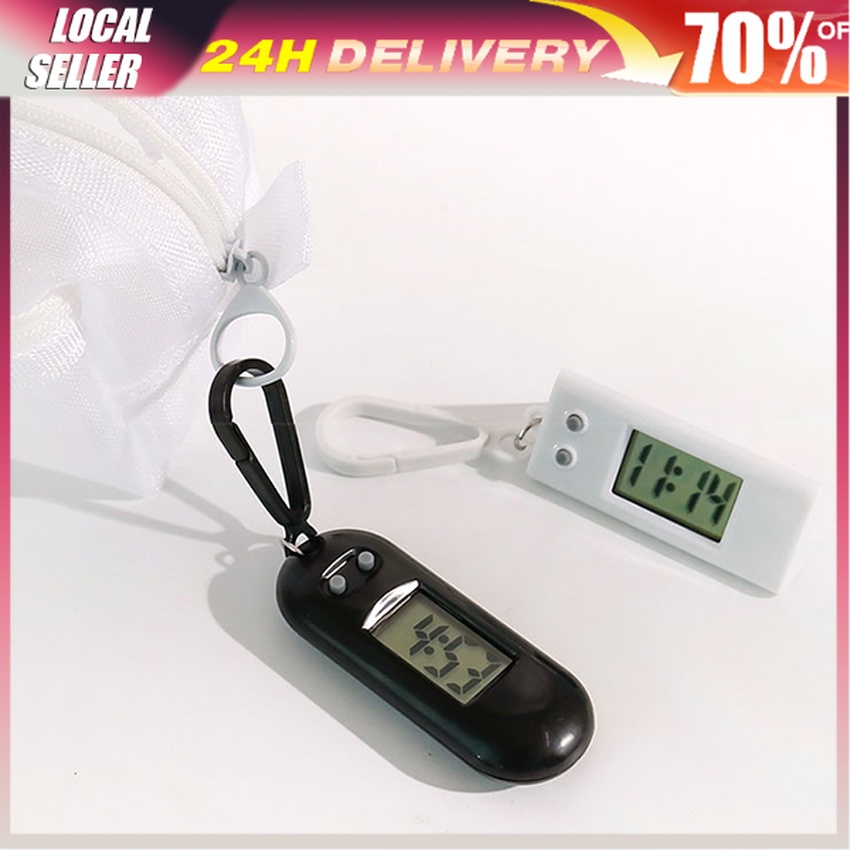 Portable Keychain Watch lectronic Clock Silent LCD Digital Display