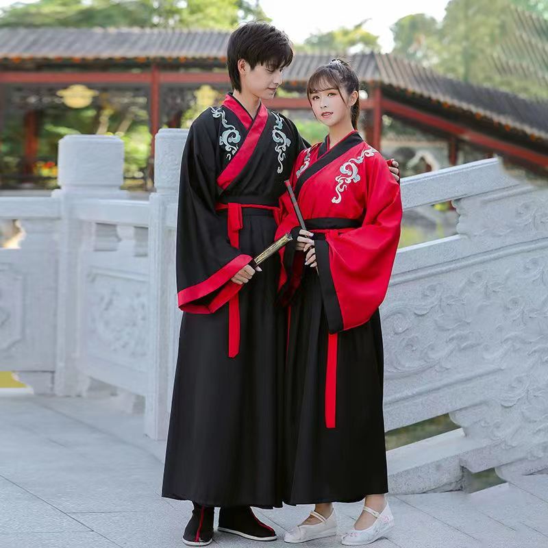 Male Female Couple Hanfu Chinese Style Student Couple Graduation Photo ...