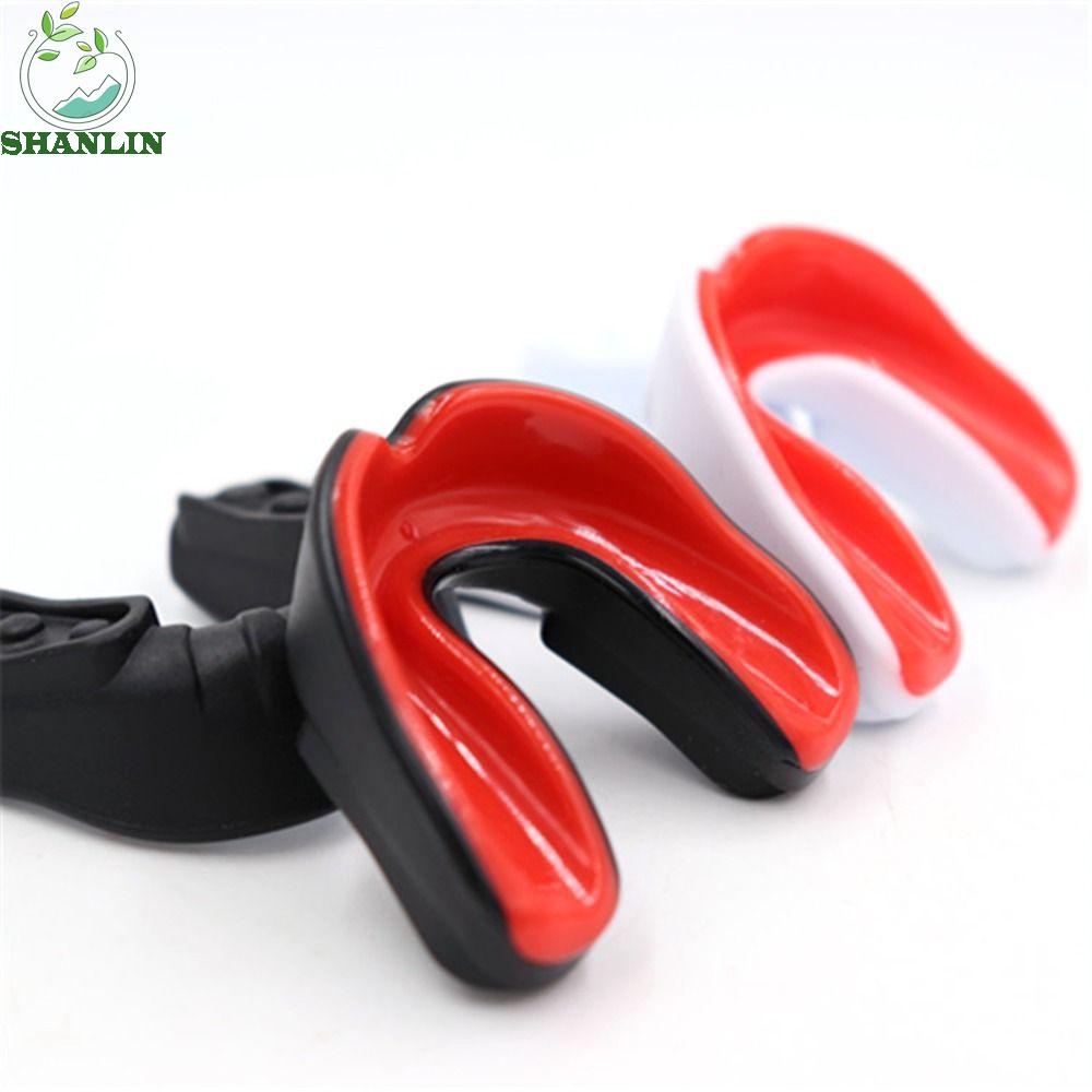 SHANLIN Sports Mouth Guard Transparent Durable Boxing Tooth Brace