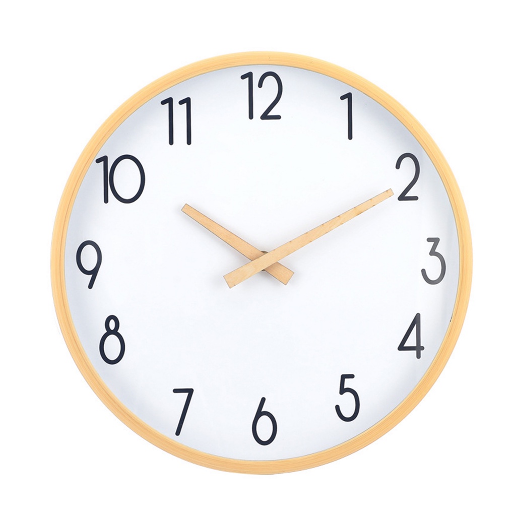 {doverywell} Nonticking Clock Stylish Wall Clock Modern Nonticking Wall Clock Large Numbers