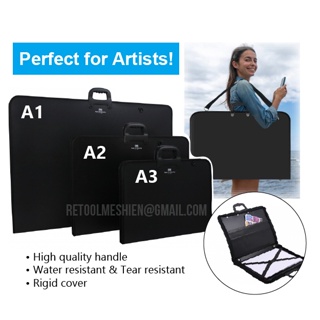 Portable Art Portfolio Case A3 Drawing Board Case With Handle, 8k