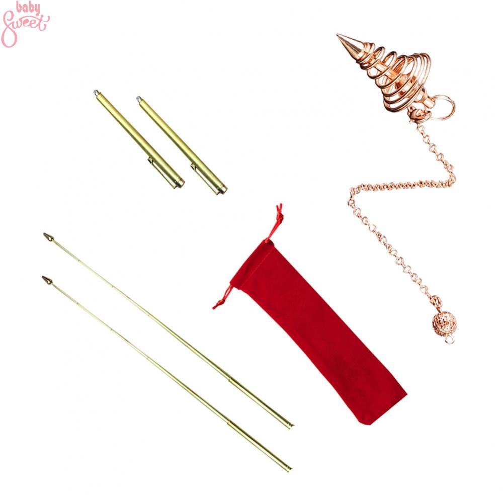 Positioning Rods 4 PCS Brass Tools Detect Dowsing Rod Dowsing Rods