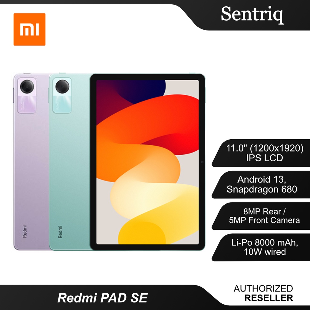 Xiaomi Redmi Pad Se Tablet 8gb Ram 256gb Original 1 Year Warranty By Mi Malaysia Shopee Malaysia