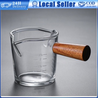 2Pcs Shot Glasses Measuring Cup Liquid with Measuring Scale Lines