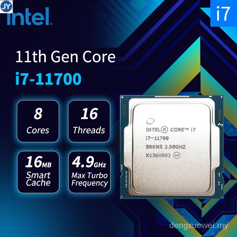 Intel Core i7-11700 2.5 GHz Eight-Core LGA 1200 Processor